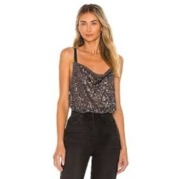Free People Bodysuit Medium Indie Boho Chic Fairy Grunge Whimsigoth Going Out - Picture 1 of 16